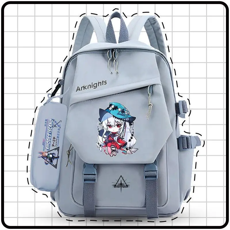 Arknights Merchandise Collaboration Junior High School Backpack Lightweight Fourth Fifth Sixth Grade Double Shoulder Bag Large A