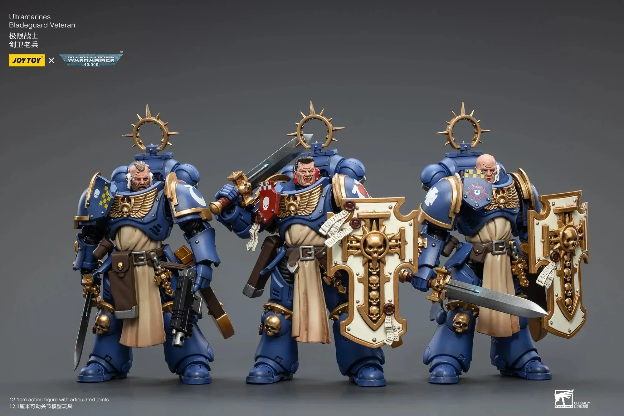 Joytoy Warhammer 40K 1/18 Actionfiguren (3 Teile/satz) Ultramarines Bladeguard Anime Militärmodell