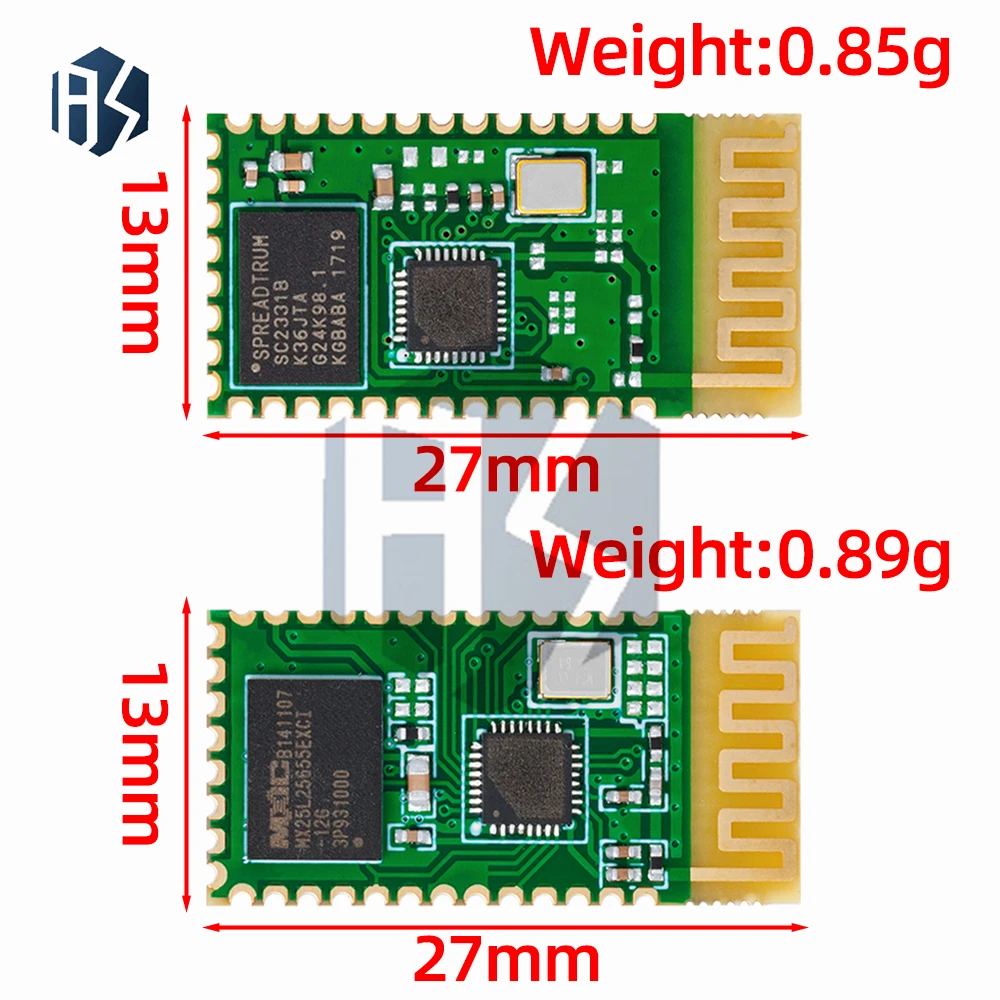 ‌HC-05  HC-06 Bluetooth 2.0+EDR Serial Module with 6-Pin/4-Pin Anti-Reverse Protection, UART TTL Interface  Auto-Pairing