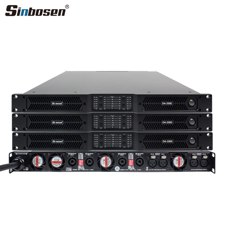 D4-2000 Professional Dj Equipment Speaker High Power Amplifier Speakers Power Amplifier 2000w