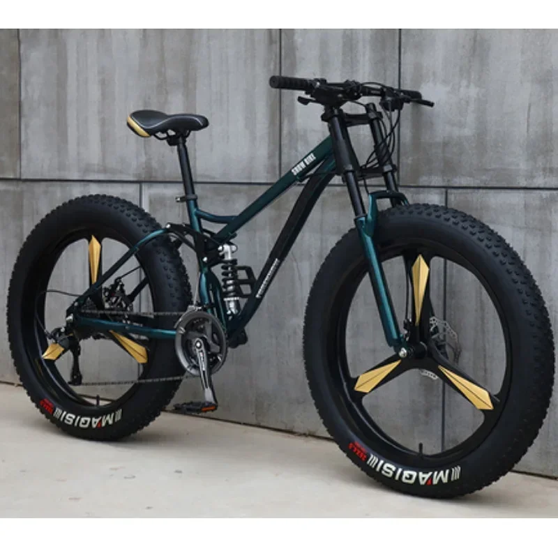 Popular New Beach Cruiser 24'' 26'' 4.0 New Design Mountain Bike Type Off-road Fat Tires Snow Mountain Bicycle