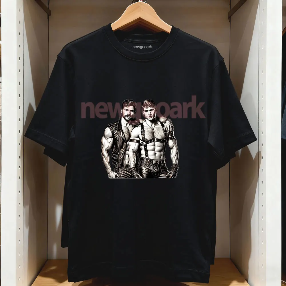 Tom of Finland LGBT Gay Pride T Shirt Woman Man Casual Cotton Graphic T Shirts Creative Streetwear Tee Short-sleev Camisetas view 3