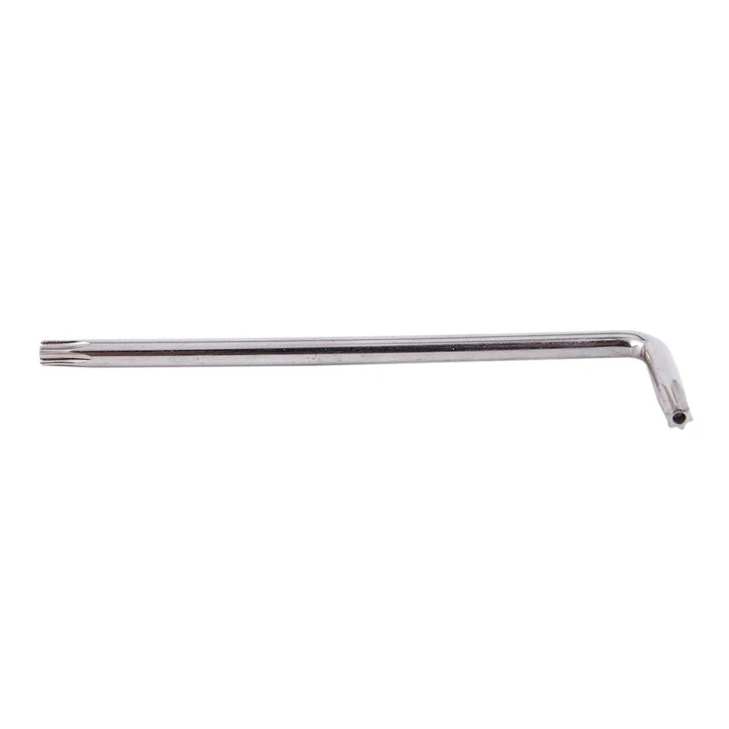 3X Long Arm Tamper Proof Torx Star Key Wrench Silver, T25 100Mm