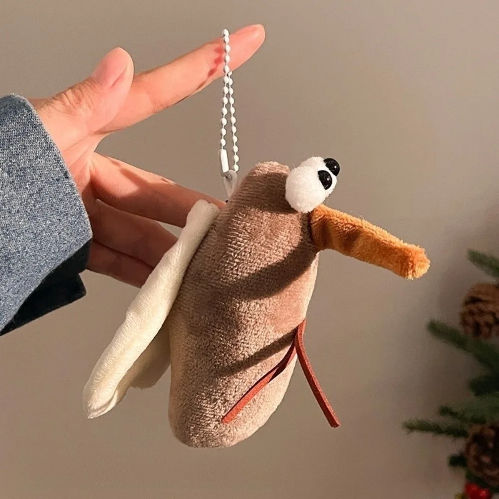 Cute Mosquito Insect Pendant Cockroach Hanging Ornaments Backpack Charm Decoration Fly Stuffed Animal Pendant Daily Decoration