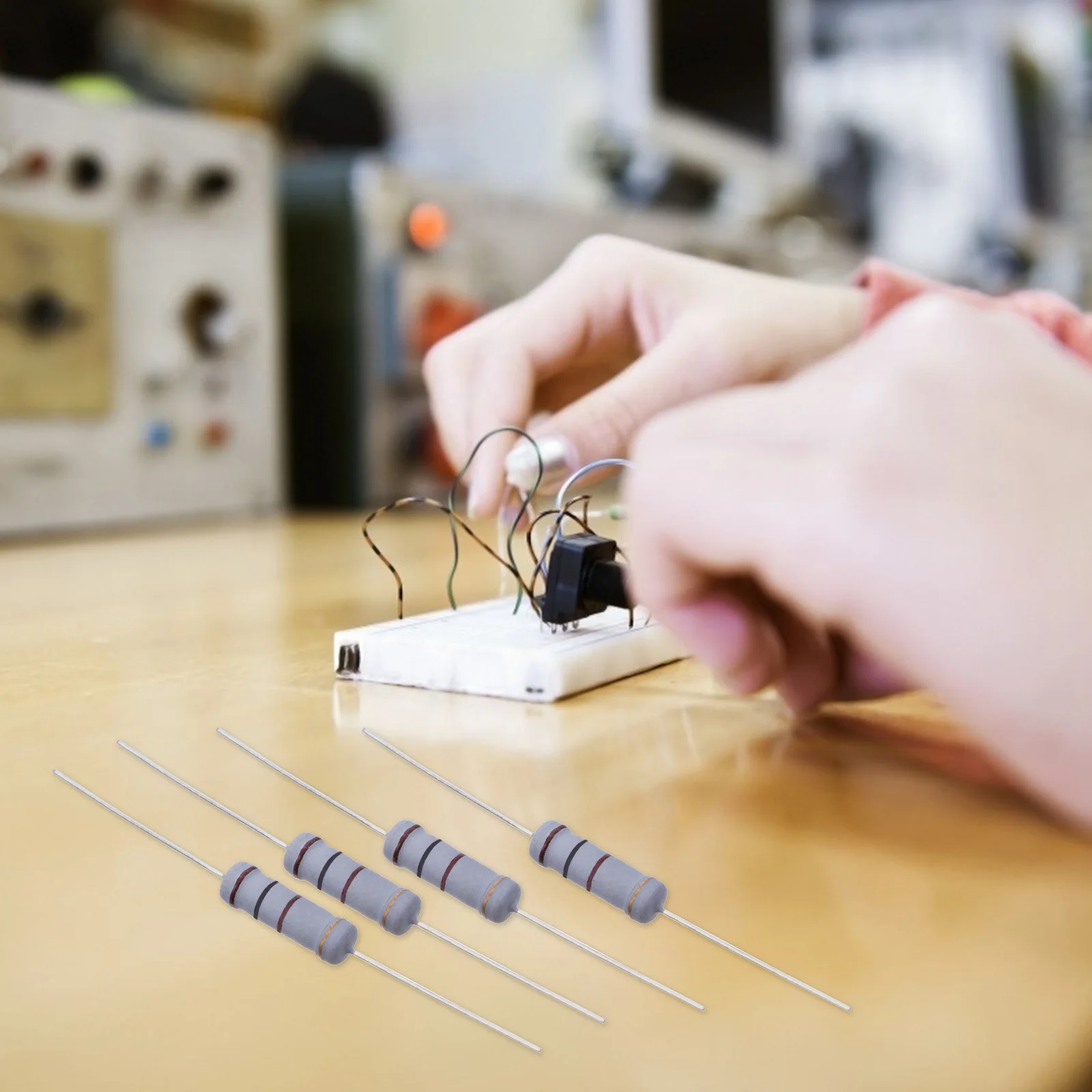 

100pcs 100 Ohm 2W 5% Carbon Film Resistor Axial Lead For Diy Electronics Projects Experiments Physics Teaching Tools 4 Bands