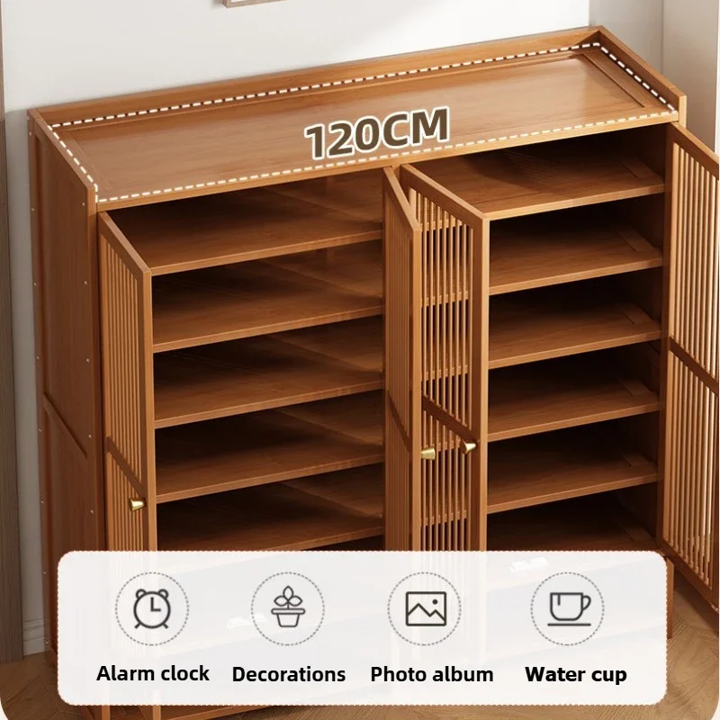 Shoe cabinet for home use, doorstep storage cabinet, wall facing hallway, indoor entrance, rental room, multi-layer shoe rack image 5