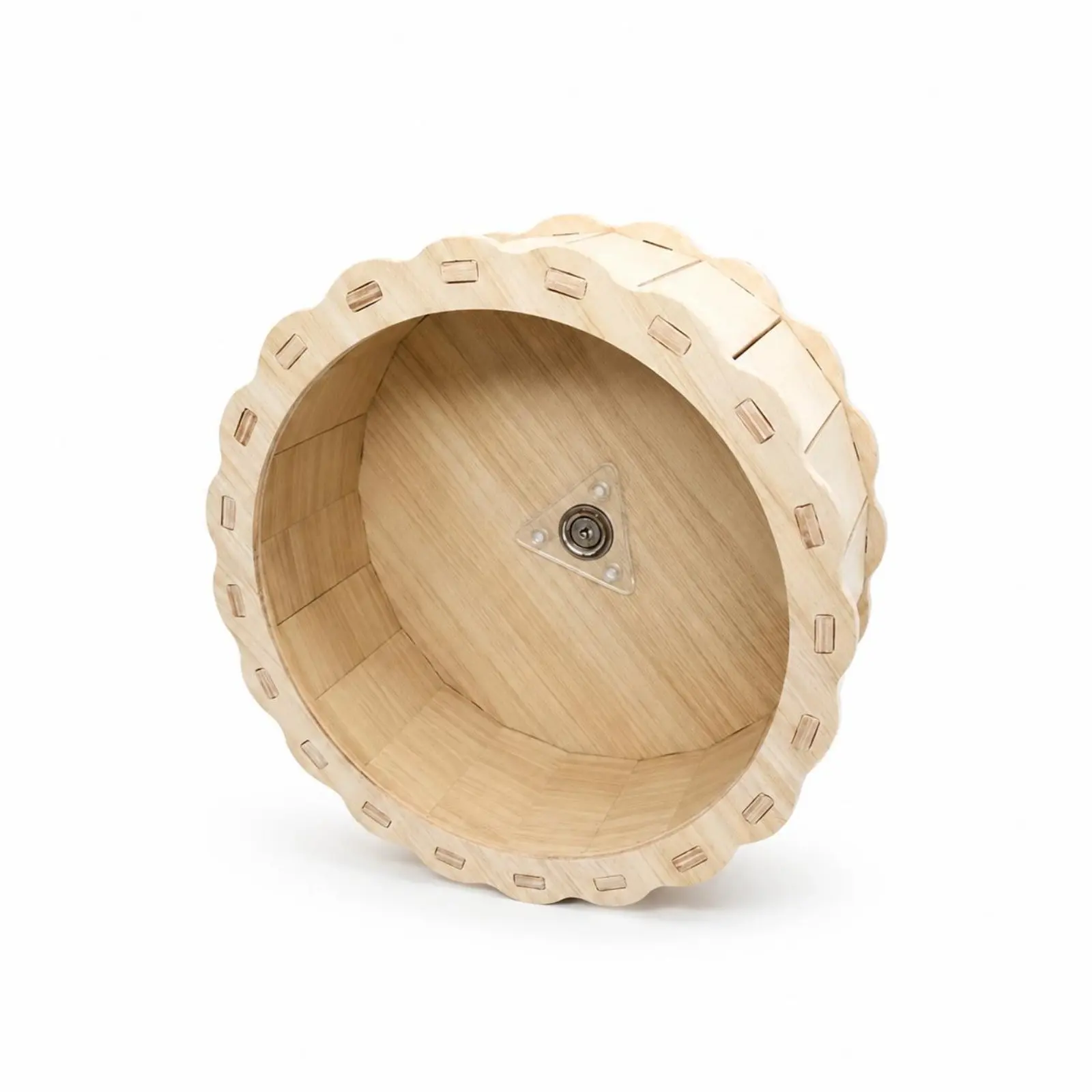 Picture 7: Silent Hamster Wheel Low Noise Wooden Hamster Wheel Wood Pet Runner Chewable Double-Sided Waterproof for Hamsters, Cage