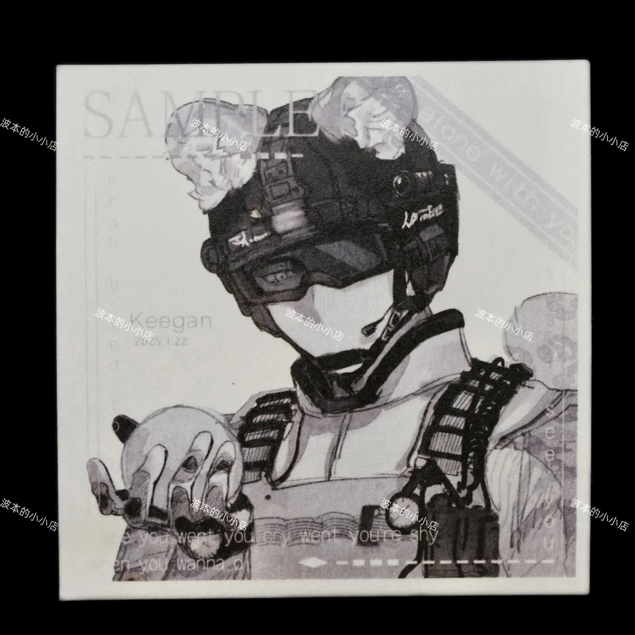 COD Call of Duty Cosplay personaggio periferico piccola carta modello albero carta 8x8 cm carta quadrata
