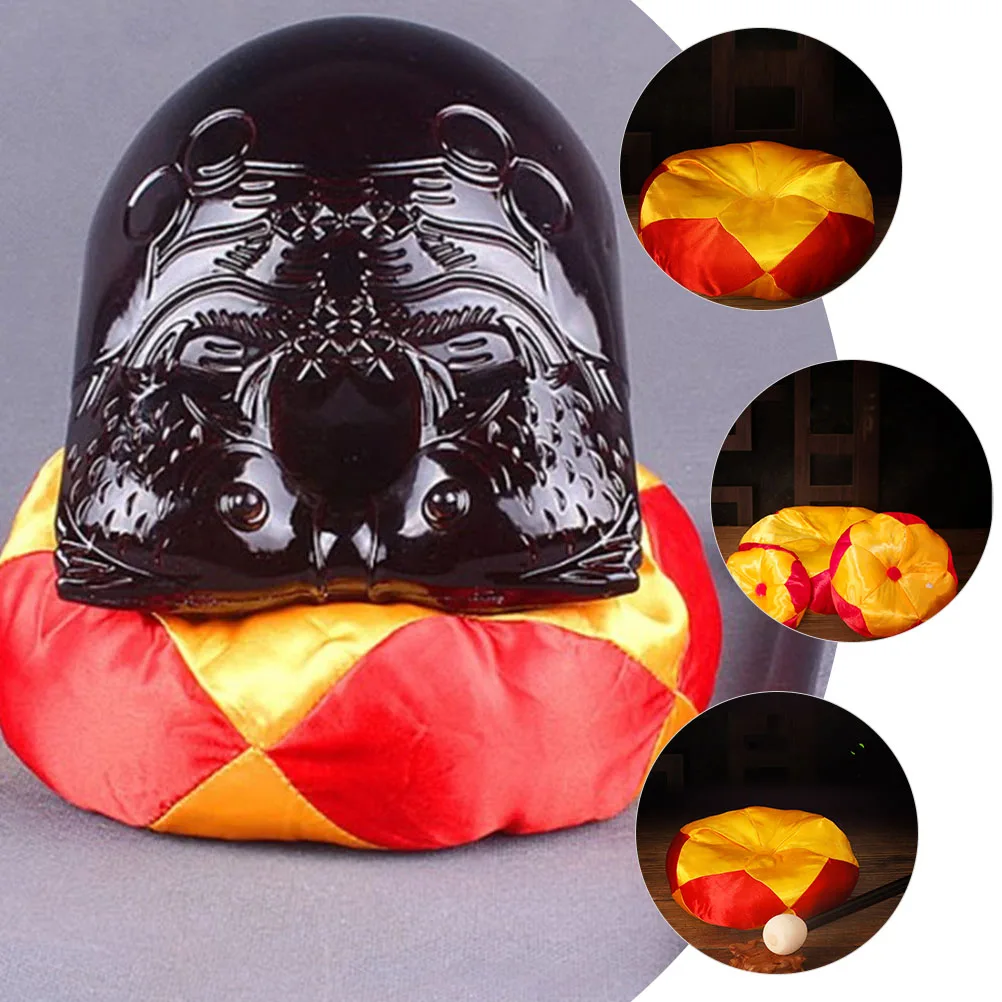 

Wooden Fish Mat Premium Singing Bowl Cushion Non-Slip Base for Tibetan Sound Bowl Meditation Pad Gift for Buddhists