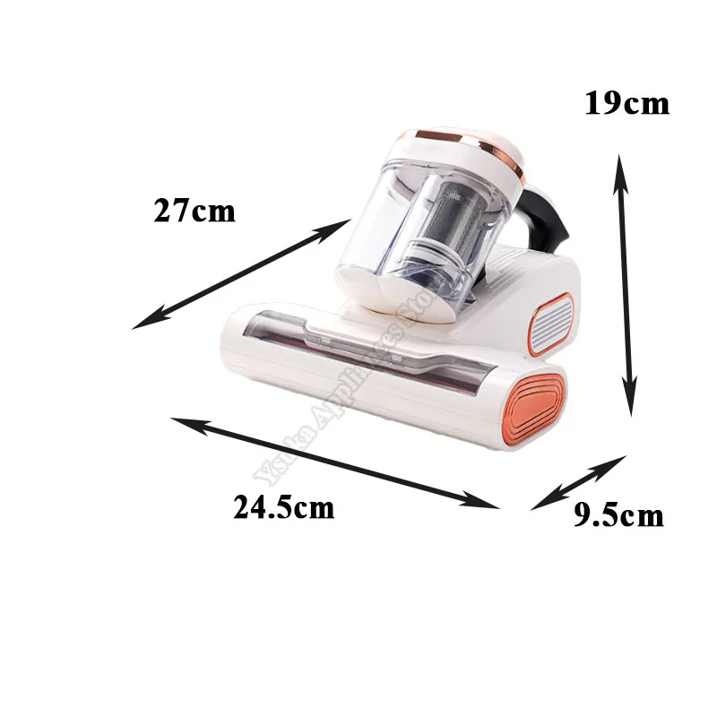 أكواب غبار مزدوجة للمكنسة الكهربائية التي تهز السرير لها قوة شفط قوية وإزالة الغبار #6