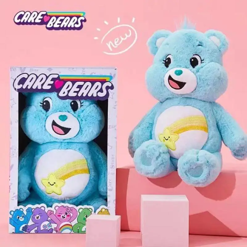 

Милая плюшевая игрушка Miniso carebear из аниме Kawaii, Классическая Подарочная коробка, плюшевый мишка, кукла, Подушка для сна, милый мультяшный подарок, подарок для девочки на день рождения