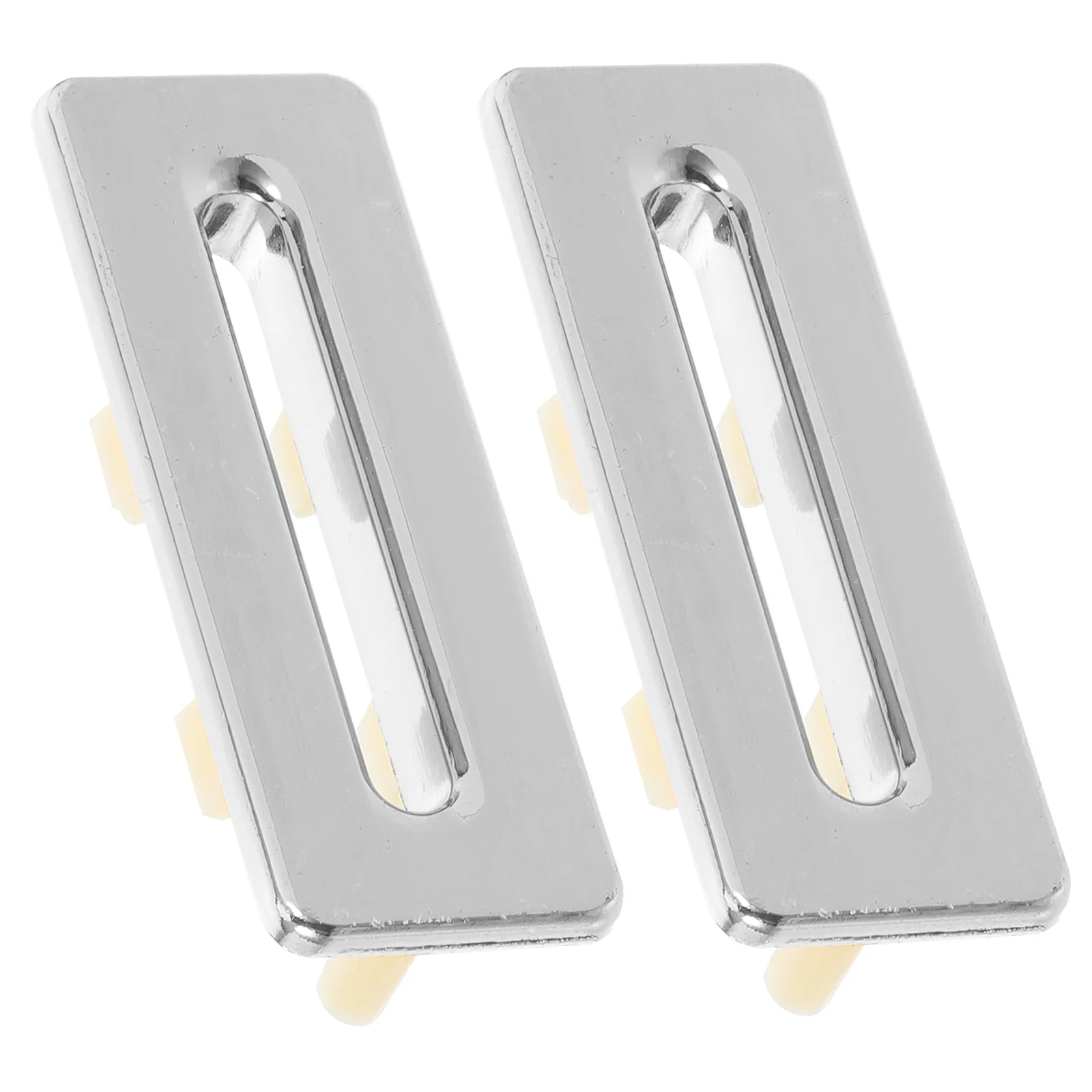 

2 Pcs Overflow Hole Cover Bathroom Ring Insert Decorative Basin Silver Sink Cap