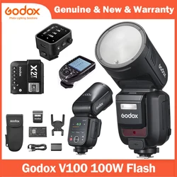Godox V100 C/N/S/F/O TTL Li-ion Round Head On-Camera Flash for Canon Nikon Sony Fuji Olympus V100S V100C V100N V100F V100O