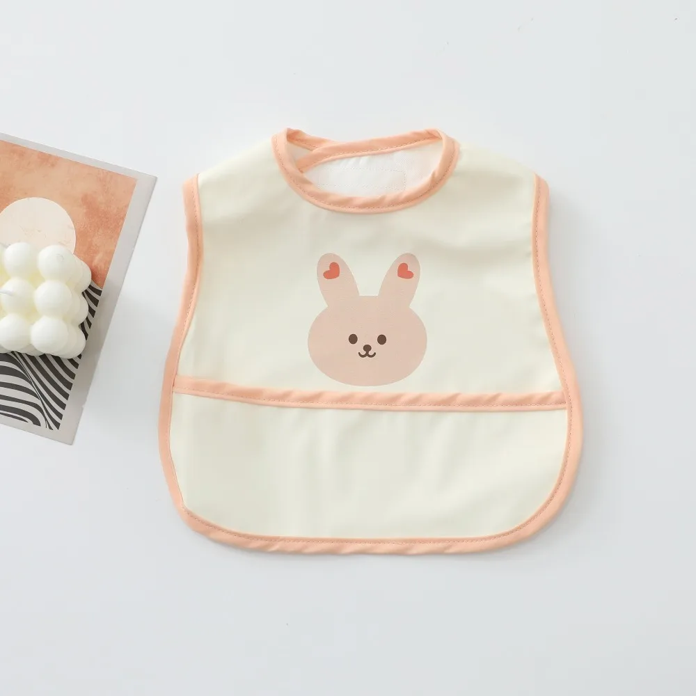 

Waterproof Animal Pattern Baby Feeding Bib Cartoon Rabbit Baby Drooling Bibs Anti-dirty EVA Saliva Towel Burp Apron Boys Girls