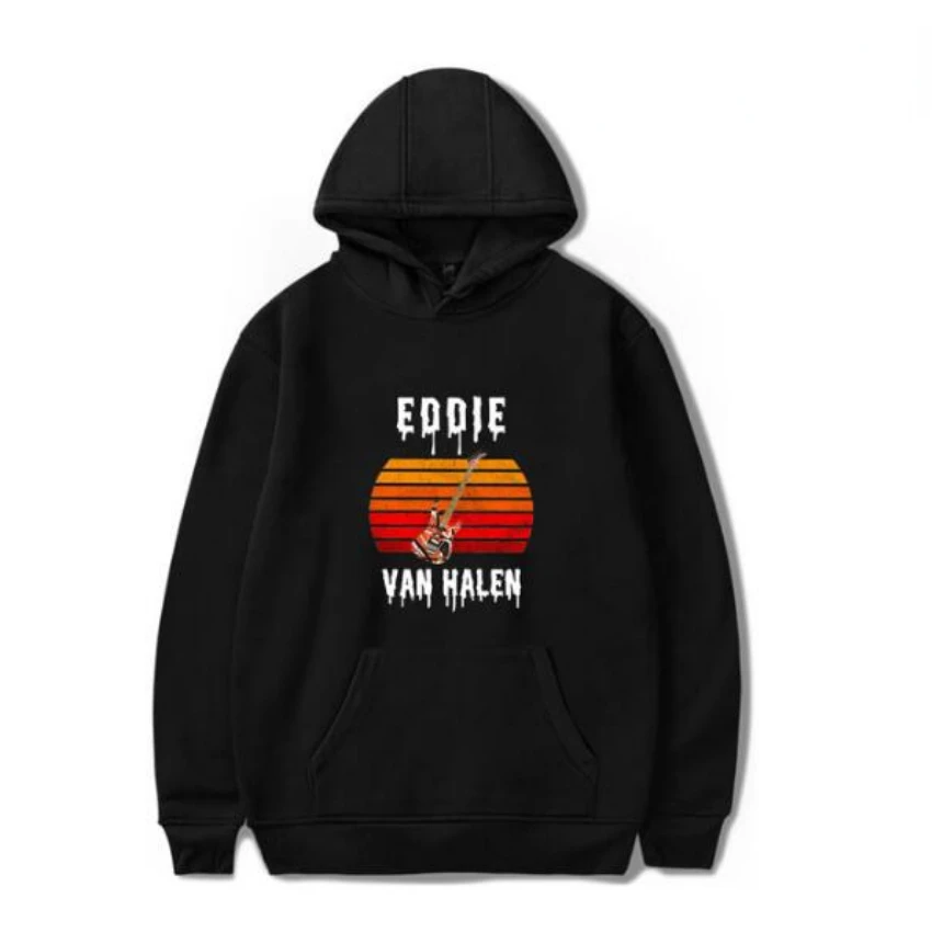 Eddie Van Halen Hoodie Women Men Hooded Sweatshirt Streetwear Oversized Long Sleeve Fashion Harajuku Pullovers Clothes for Teens