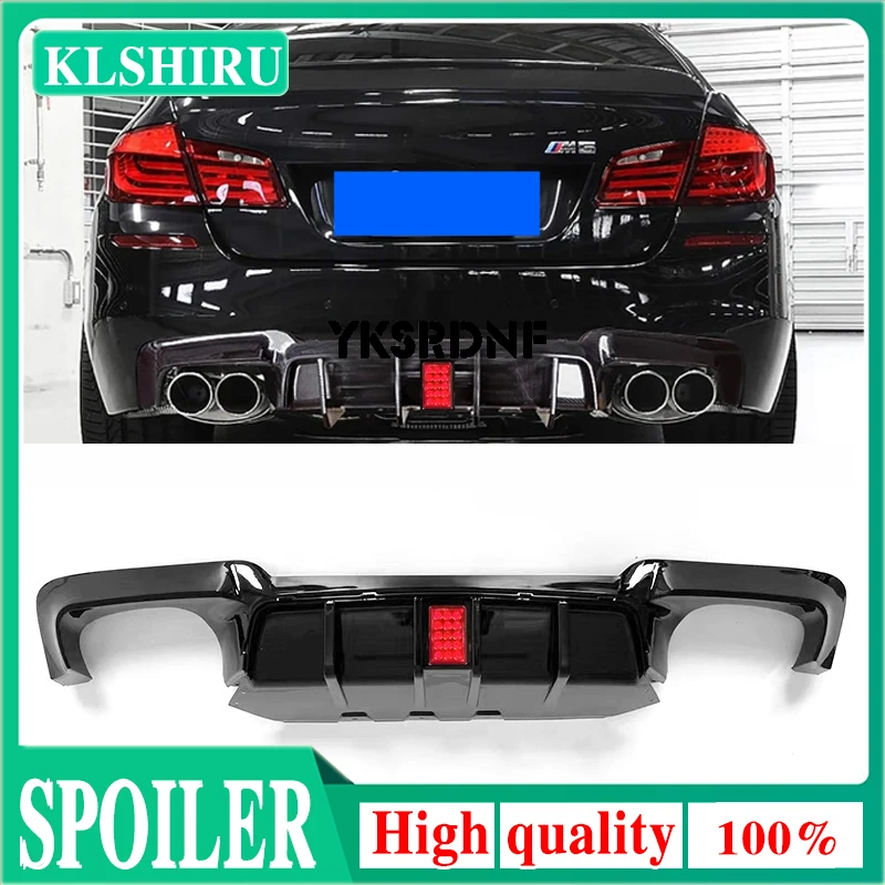 

Car Rear Bumper Lip Spoiler Diffuser Guard Exhaust Plate Splitter For BMW F10 F11 528 535 540 M-Tech 2011-2016