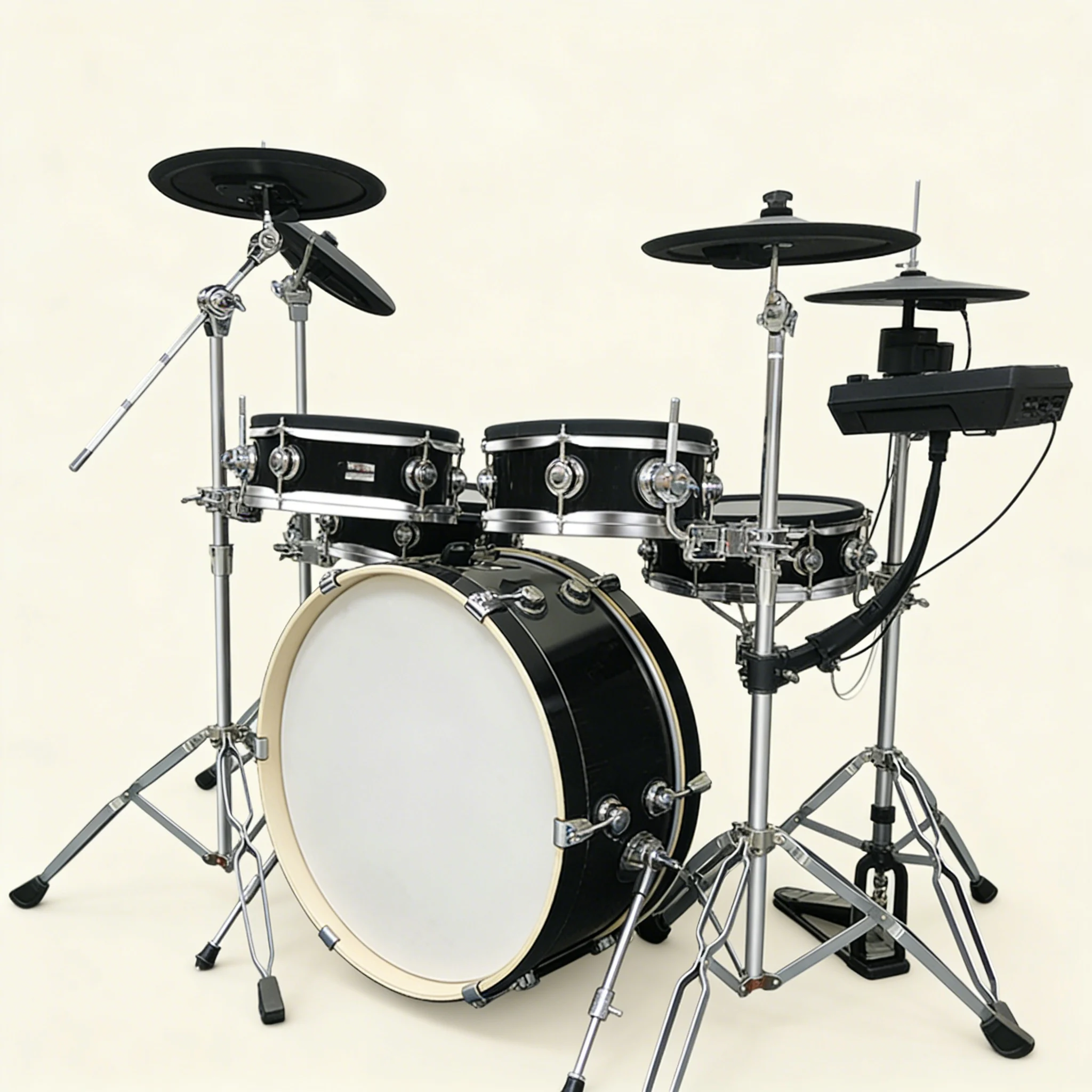 Premium Electronic Drum Set Professional with Adjustable Stands and Mesh Pads, Top Choice for Serious Musicians