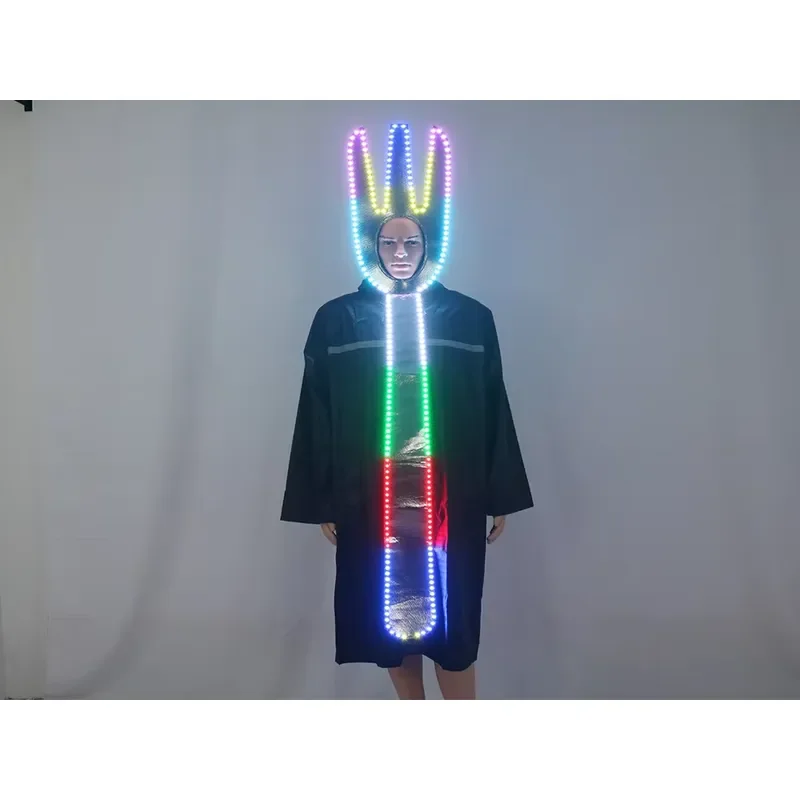 Wholesale Luminous LED Luminous Polyester Fiber Couple Knife and Fork Costume Set - Stage Performance and Party Props