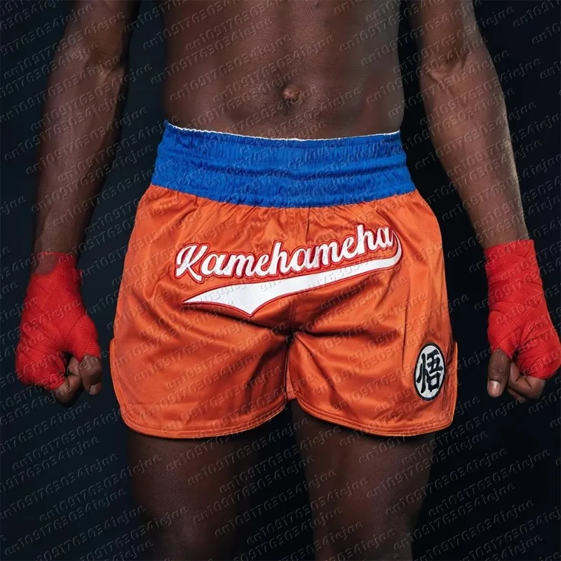 Summer New Dragon Ball Vegeta Muay Thai Shorts Men Kid Oversized Quick-Dry Anime Enthusiast MMA Sport Shorts
