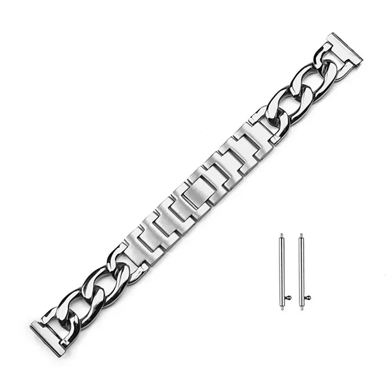 20 mm 22 mm Metallkettenarmband für Samsung Galaxy Watch 7 6 5 4 3 40 44 mm Classic 42/46 mm 43/47 mm für Huawei GT3 GT4 Amazfit GTS – Detail 8