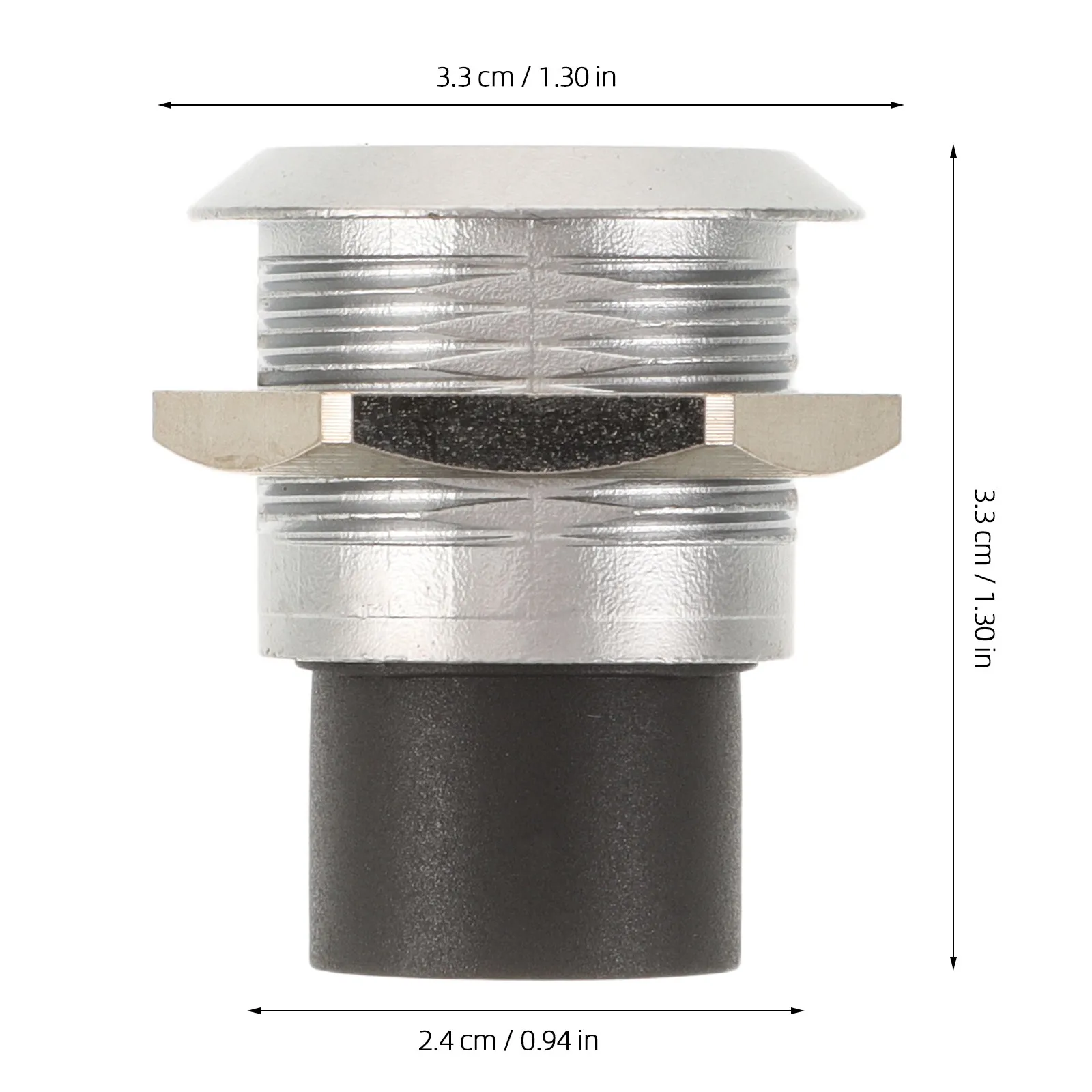 USB 2.0 Round Silver Female Socket Panel Mount Connector Data Network Extension Pass Through Module D Type Interface