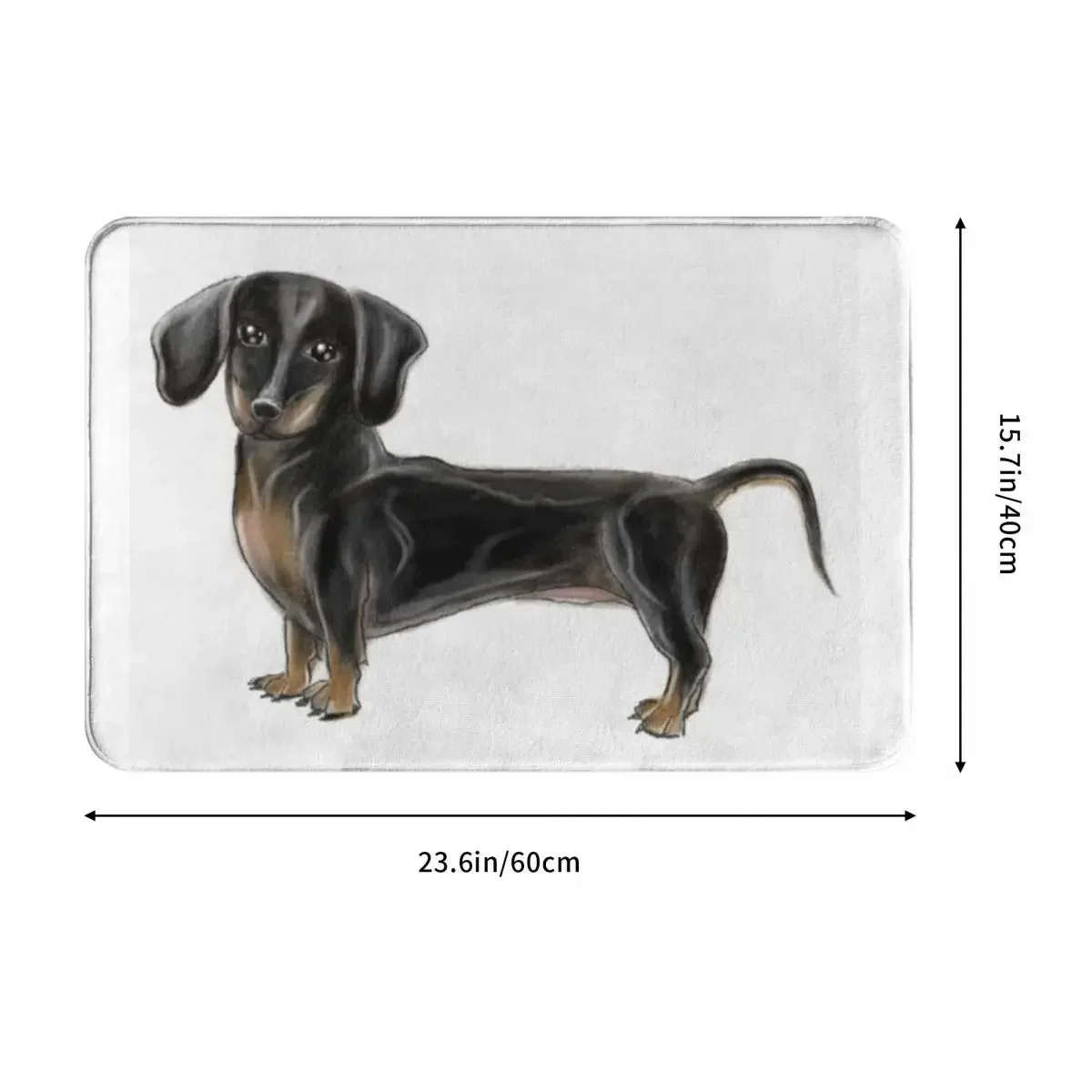 Dachshund Dog Pupy Doormat Rug carpet Mat Footpad Polyester Anti-slip Cushion Front Room Corridor Kitchen Bedroom balcony toilet