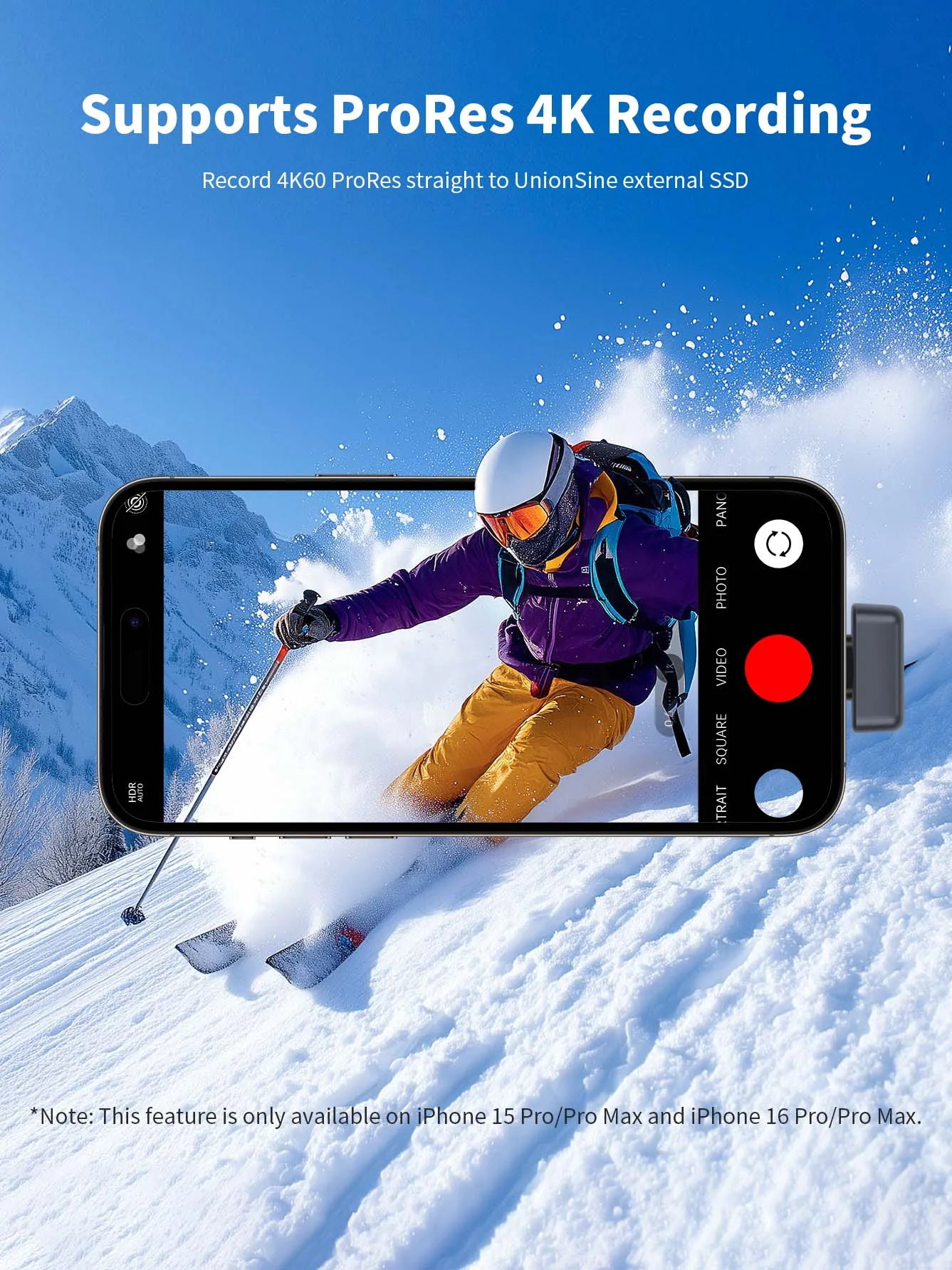 UnionSine Mini USB Flash Drive 128/256/512GB with 450MB/s Speed, Portable SSD Storage for Phone & Computer, Expand Your Memory