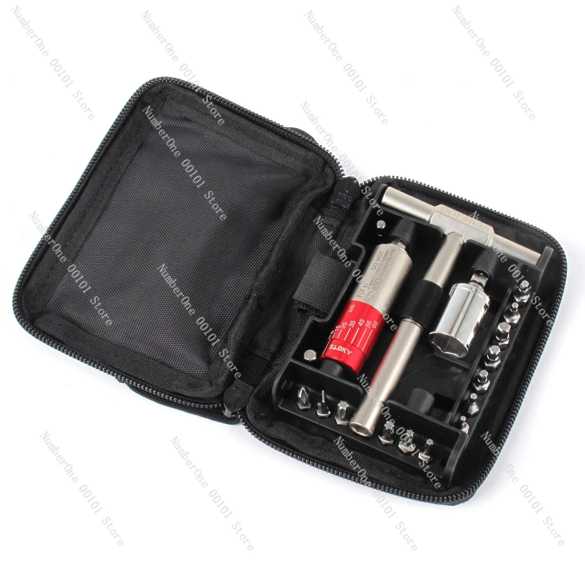 

Integrated Torque Drive Tool Kit with T-Wrench Bit Sleeve Adapter