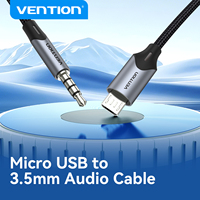 Vention Micro USB to 3.5mm Audio Cable HiFi Sound Card with Mic Support for Samsung Xiaomi Android Phone Karaoke Audio Adapter