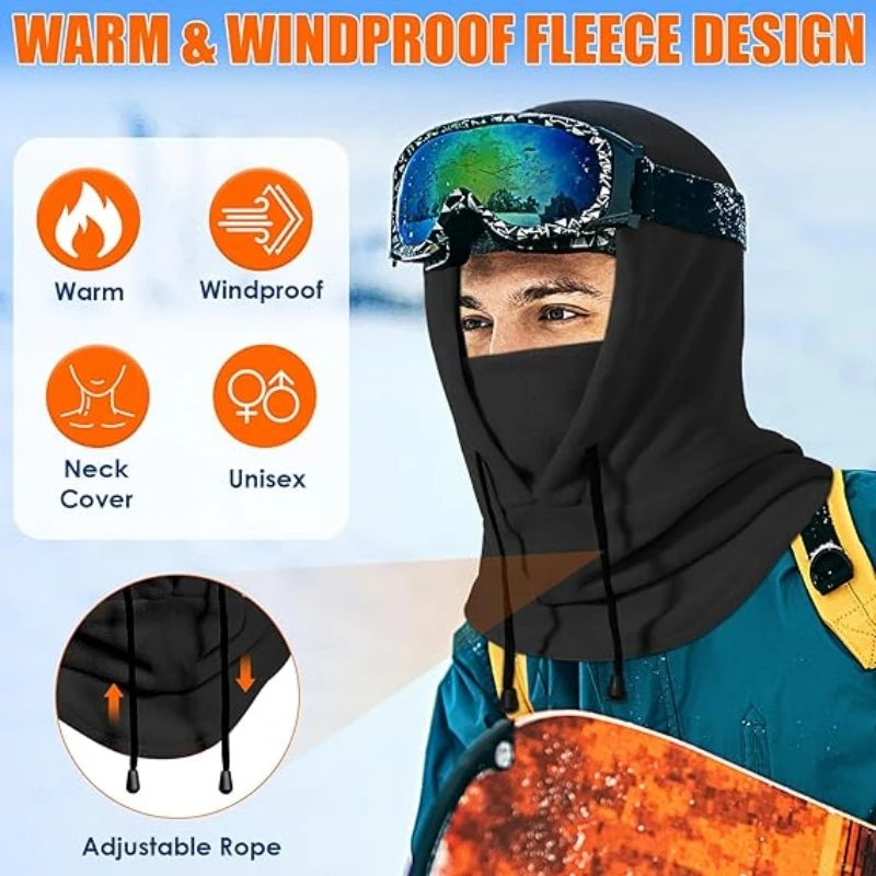 قناع تزلج بالاكلافا من الصوف الشتوي قناع وجه بالاكلافا للطقس البارد للرجال تكتيكي ثقيل الوزن #1