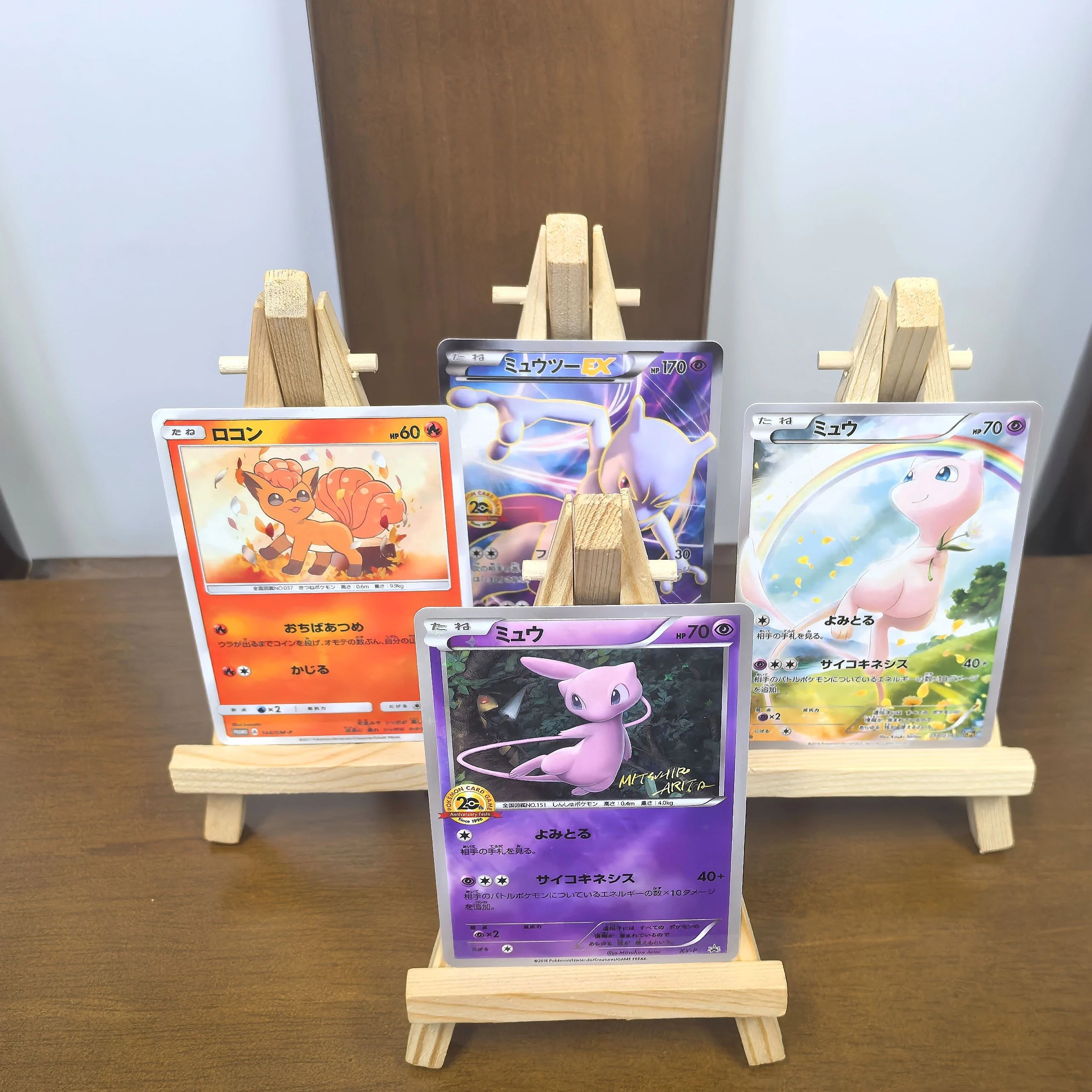 

Карманная японская коллекционная карта PTCG «сделай сам» SM-P Mew Mewtwo RARE, самодельная одиночная карта, классическая игра, аниме-карты, подарочные игрушки