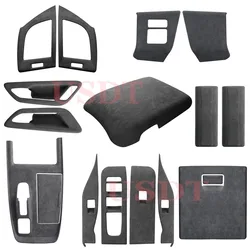 For Toyota Alphard Vellfire 40 Series 2023 + TOP Suede Car Interior Protective Mat Central Control Panel Mat Air Outlet Frames