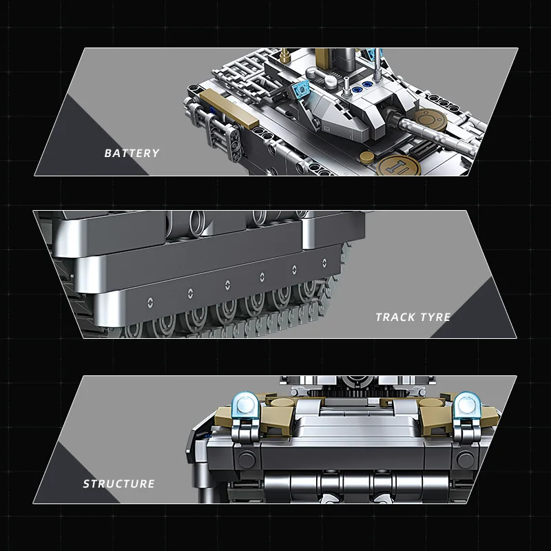 Véhicule militaire russe moderne Armata T-14 Armata, modèle de char de combat principal, bloc de construction, figurines de l'armée de la seconde guerre mondiale, jouets à assembler en brique