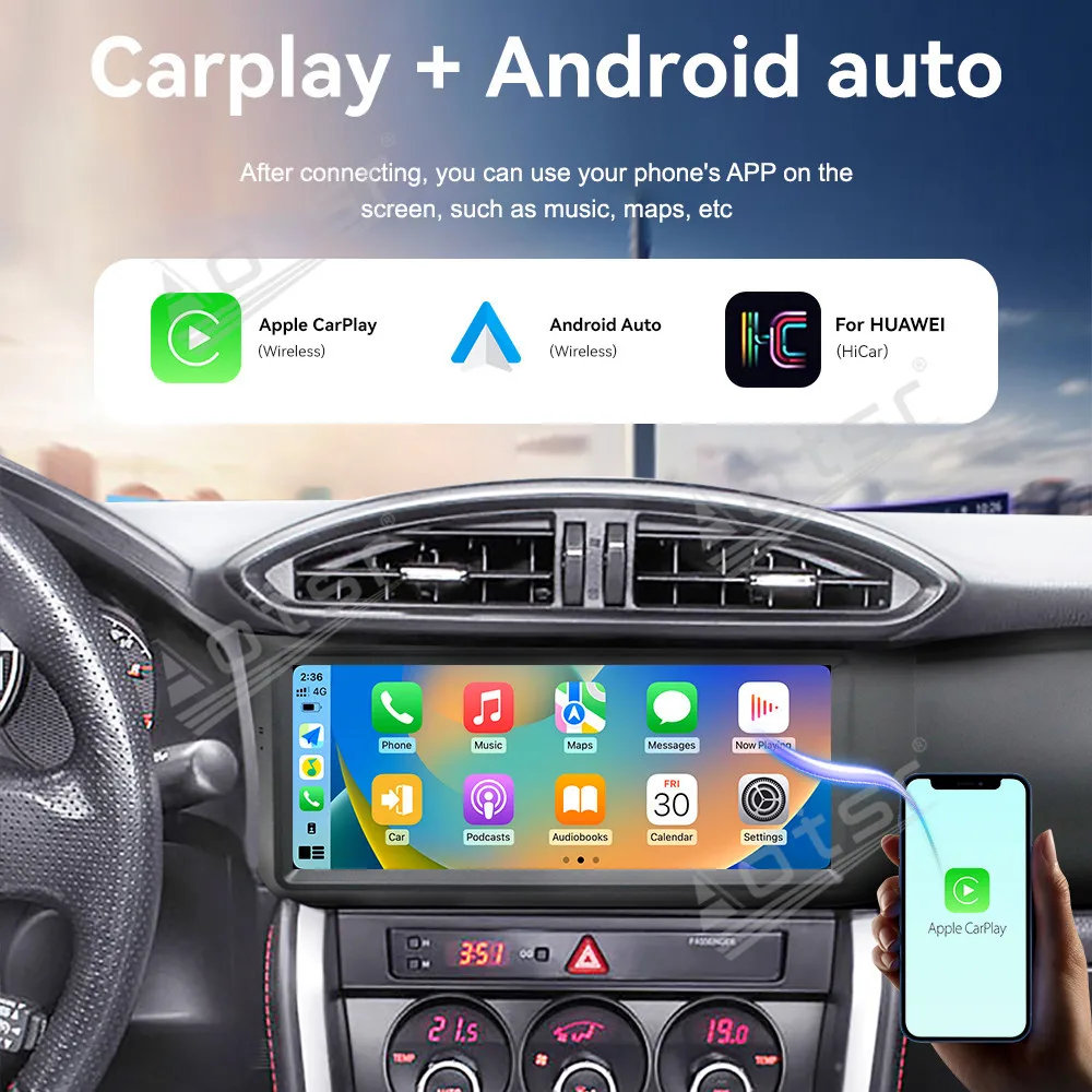 New Style For Toyota GT86 2012-2019 12.1 Inch Touchscreen Car GPS Navigation CarPlay Android 13 Multimedia Infotainment System