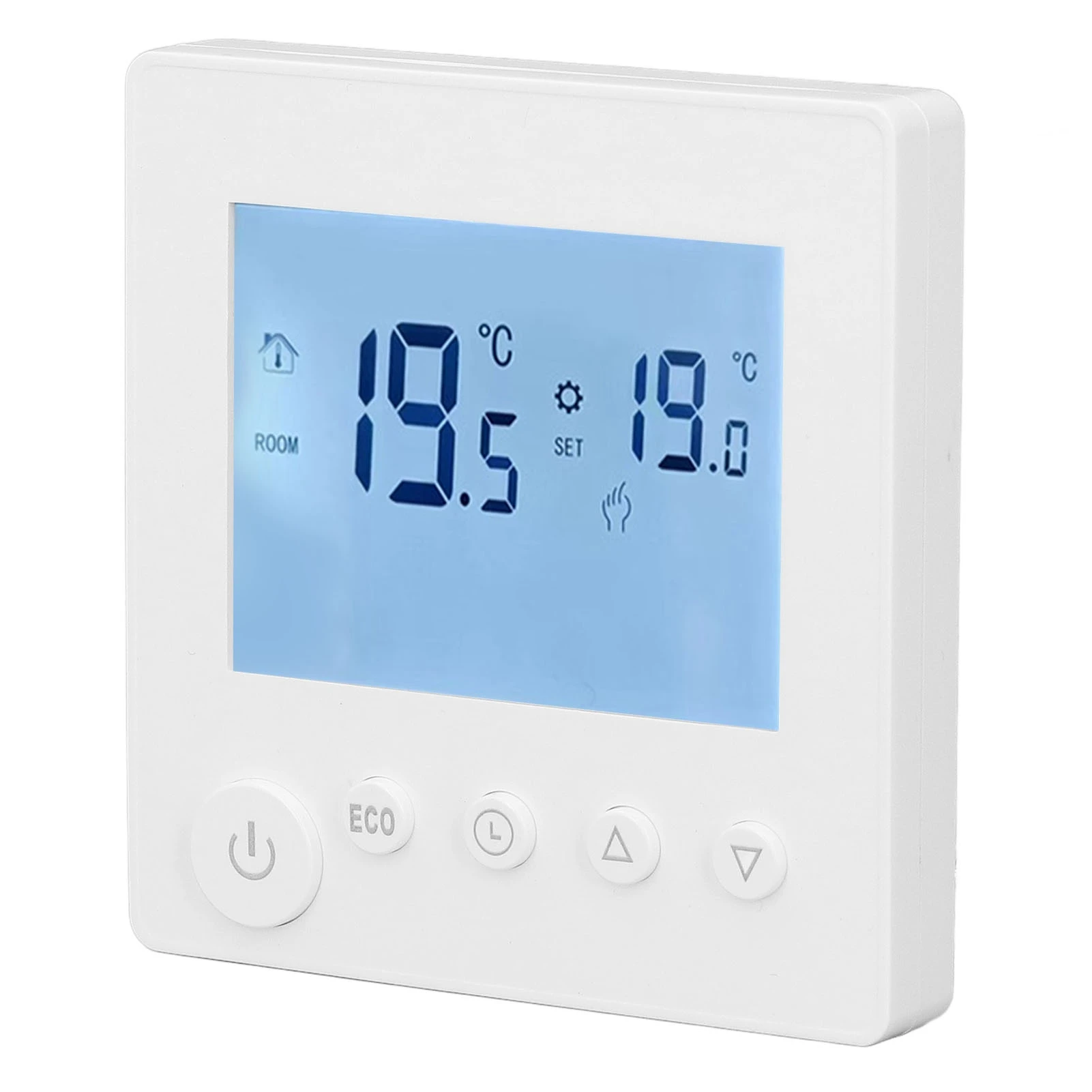 Termostato de calefacción de agua, controlador de termostato LCD ABS, Sensor 3A, tecnología de Control de microordenador, Control de teclas para oficina