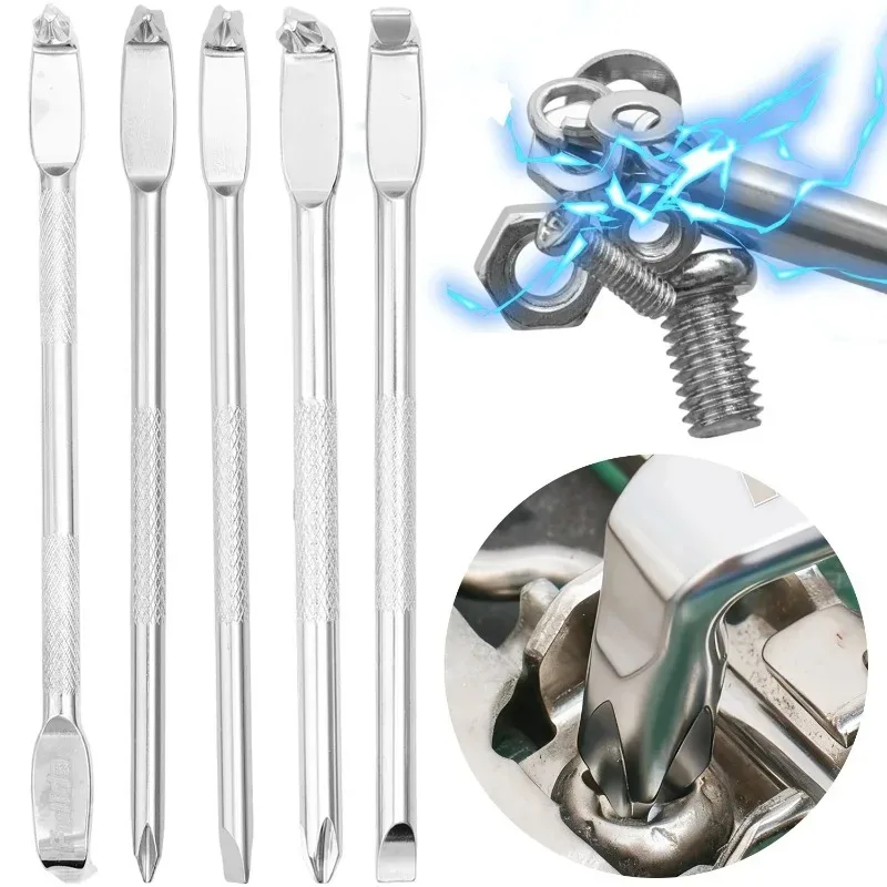 PH1 PH2 SL6 فيليبس المغناطيسي مفك قصير وجع أدوات يدوية L/S على شكل مزدوج رئيس الزاوية اليمنى الصليب مفك بت