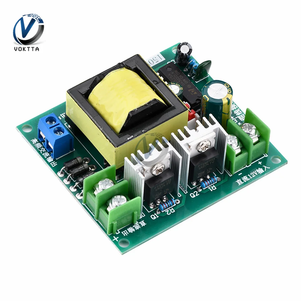 150W Inverter DC 12V to 110V 220V High-power Household Battery Inverter Converter Step-up Board Module Transformer Circuit Board