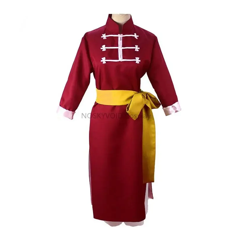 Anime Kagura Cosplay Robe Clothing Gintama Costumes Leader Wigs Headwear Comic-con And Halloween Costume For Role Players