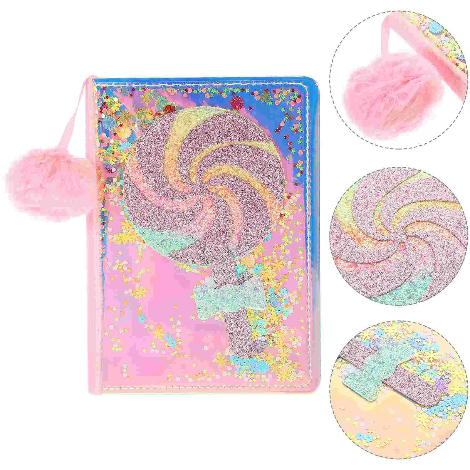 lollipop plush cover notebook para estudante diario blocos fornecimento das meninas livros fofos 01