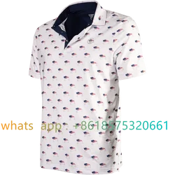 Googan Squad Merica Klutch High Quality Performance Polo Shirt For Men Summer T-shirt Lapel Short Sleeve Print Polo Shirt