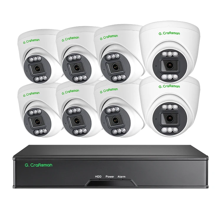 

GAC-RFI-M5C-K8 4K 8Channel 8MP NVR 5MP Security Camera System Indoor Outdoor Home PoE Kit CCTV IP Surveillance System Gcraftsman