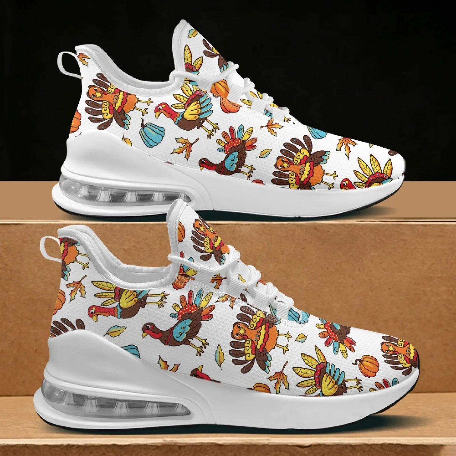 XIXIRIMIDO Thanksgiving Air Cushion Shoes for Woman Autumn/Winter 2026 Collection Shoes Women's Running Sneaker Festive Gifts