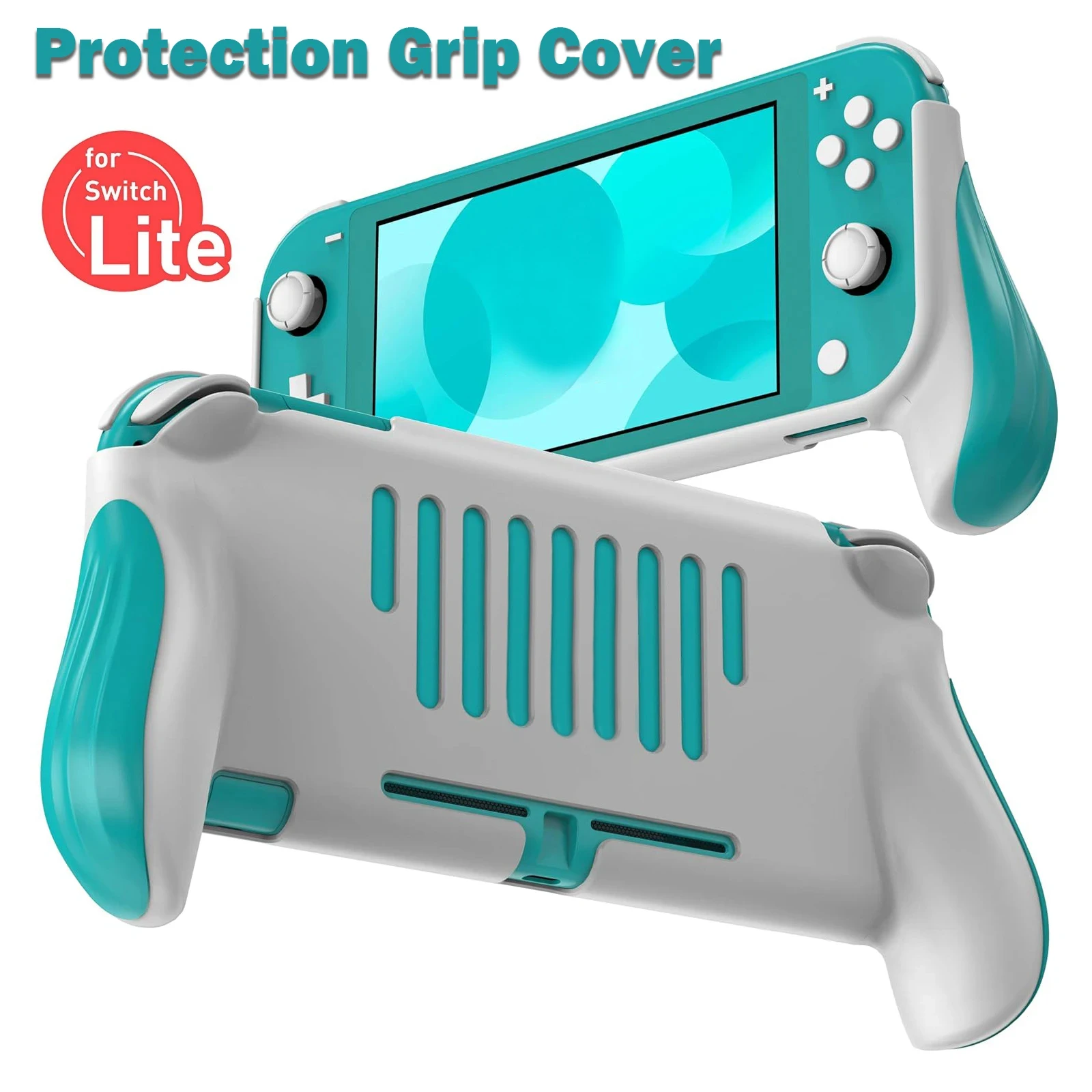 Ochronne etui z uchwytem do konsoli Nintendo Switch Lite, akcesoria, odporne na upadki i wstrząsy, osłona z uchwytem do Switch Lite