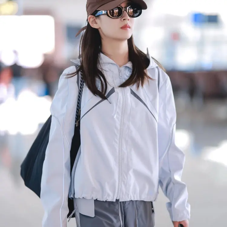 reflective-design-spor-sle-women's-jaet-hooded-casual-windproof-outerwear-polyester-fiber-long-sve-zipper-closure