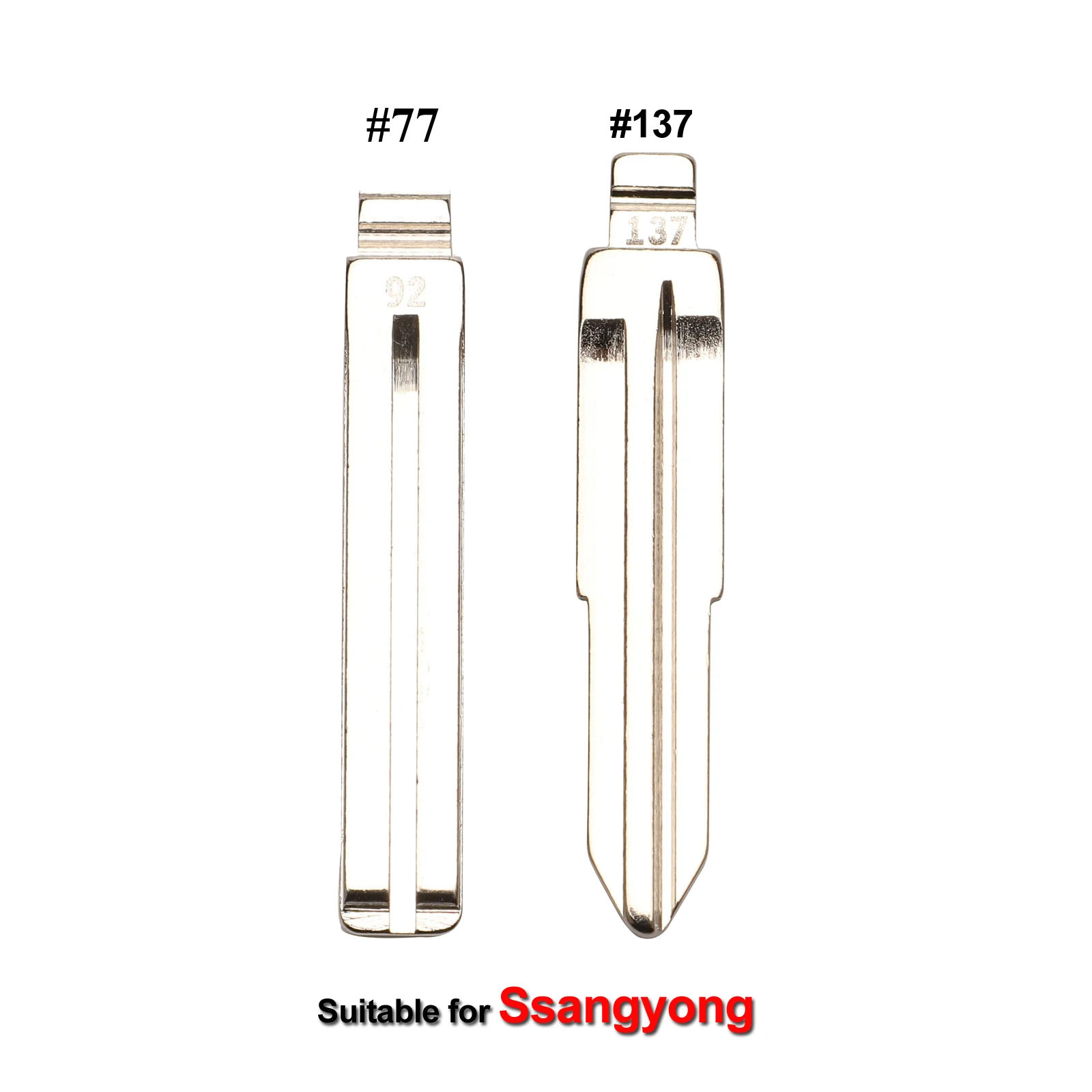 jingyuqin 315Mhz / 447Mhz Remote Key For SSANGYONG Rexton RX7 Actyon Kyron Uncut Blade Key FOB Replacement