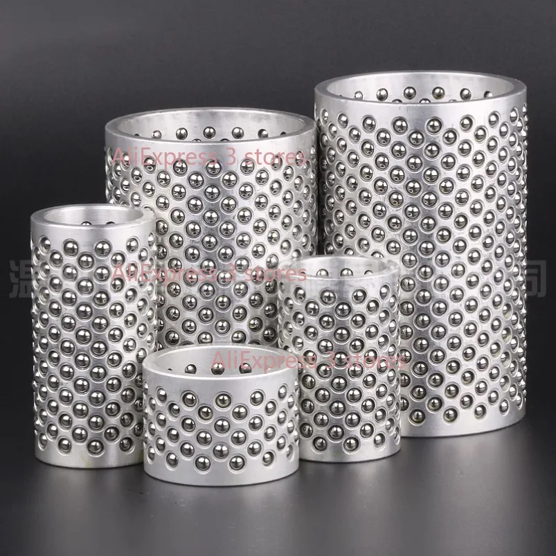 2 Stück Aluminiumlegierung Kugelbuchse Stanzform Zubehör ID16MM bis ID60MM Kugelkäfig Führungsbüsse