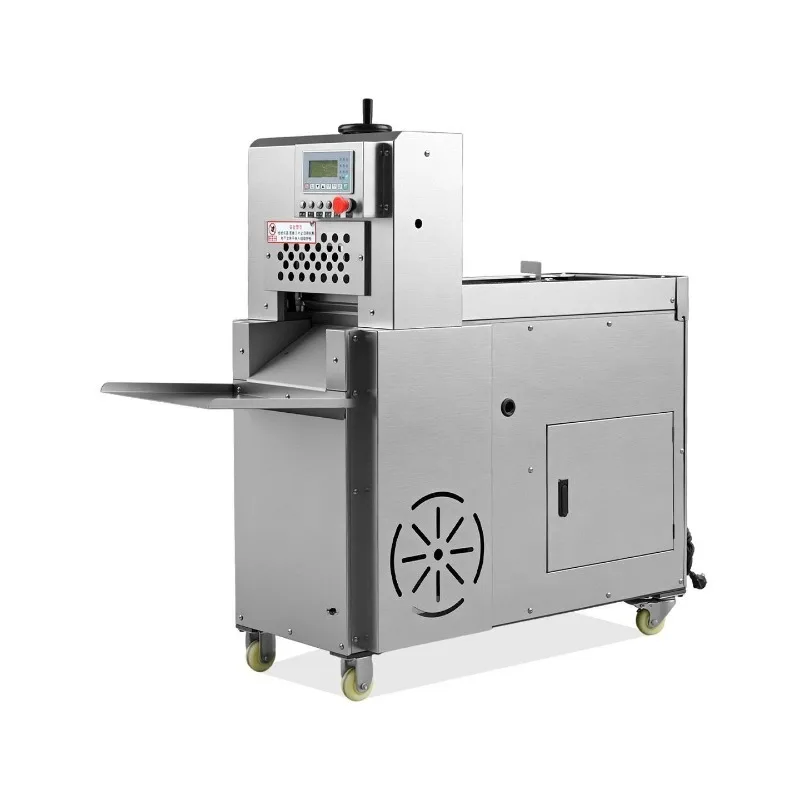 

Numerical control mutton slicer Automatic meat planer Fat beef frozen meat cutting mutton roll machine Five flower meat slicer