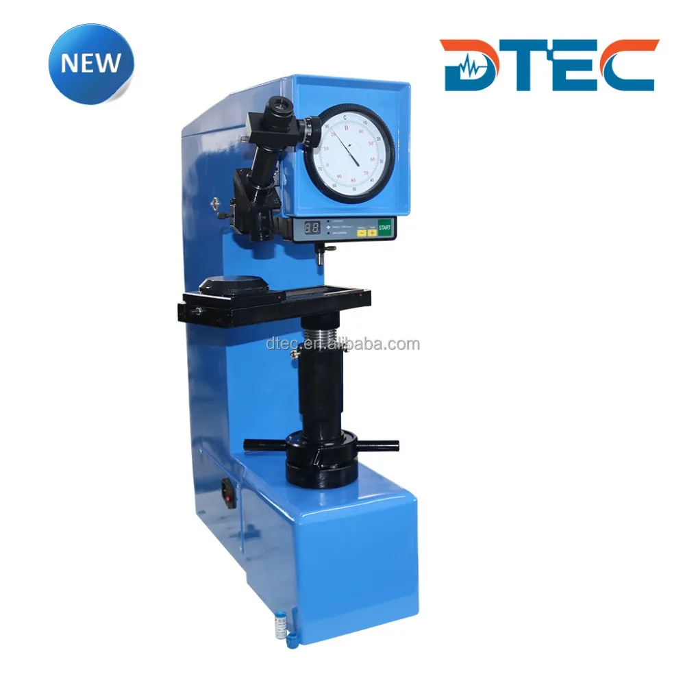 DTEC DHBRV-187.5 Blue Body Morterized Brinell, Roche and  Hardness Tester, Multi-Function, Custom Hardness Tester, OEM