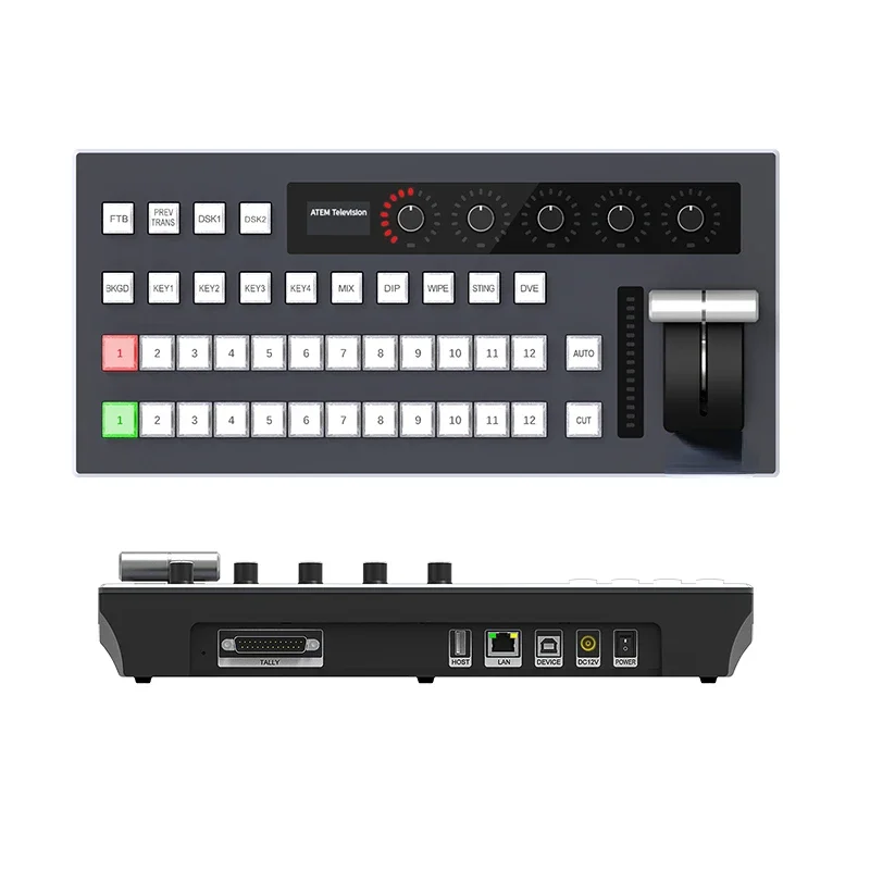 TV Broadcasting Equipment 12 channels Radio Studio Equipment USB ATEM Controller  Video Mixer Switcher