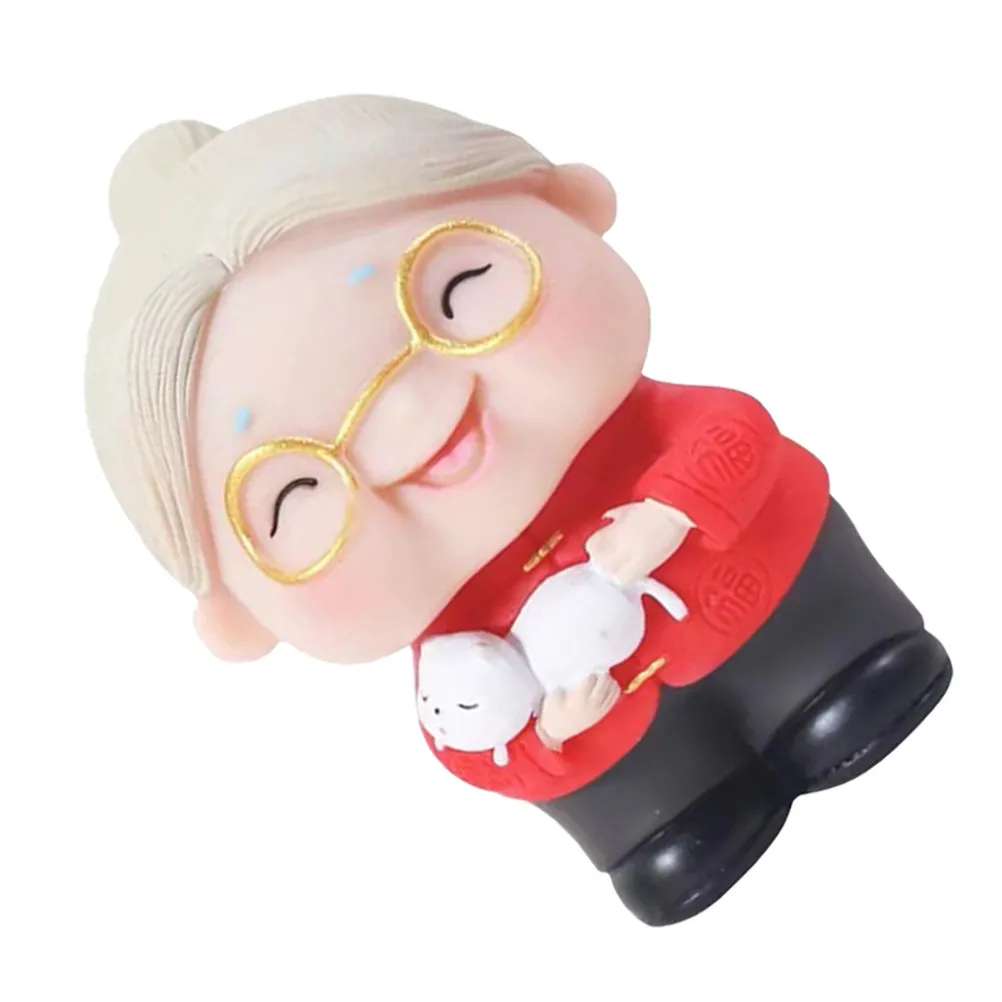 

1 шт. Декоративный топпер для торта в виде пожилого человека, мультяшный виниловый мини-орнамент для свадебной вечеринки, для создания теплой атмосферы, на день рождения, золотой